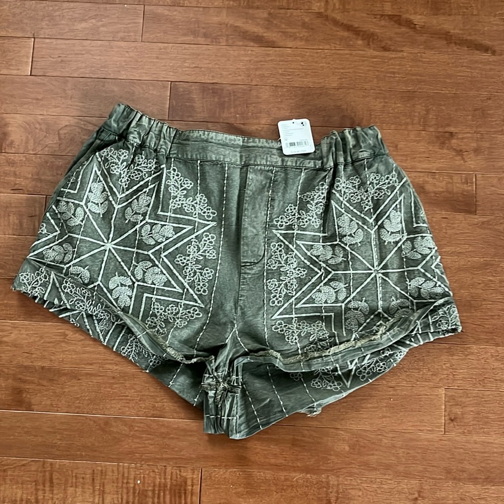 Free people embroidered shorts